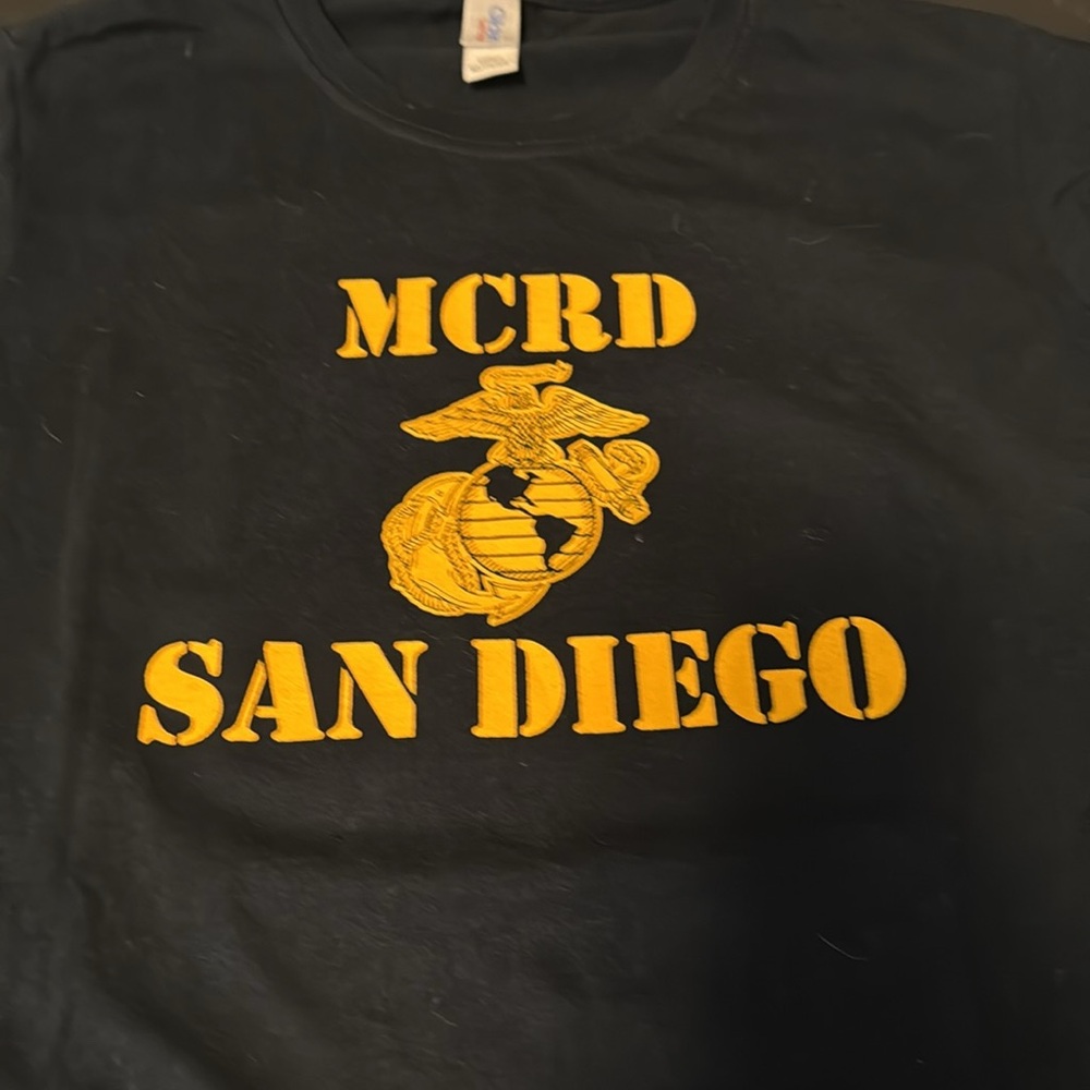 MCRD San Diego Marine T-Shirt Ladies Large